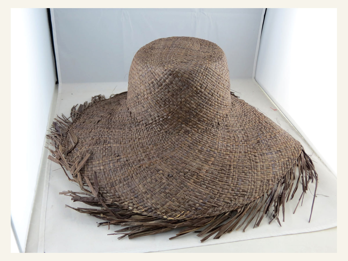 Dark Natural Straw natural straw hat body N11 for wholesale hat production