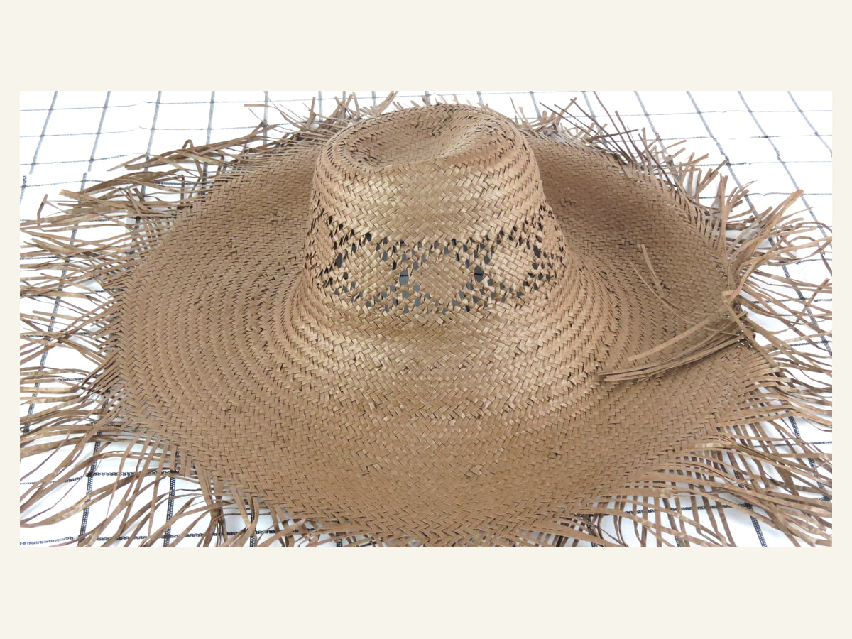brown diamond band 5BU paper hat body handwoven paper hat body P23 for wholesale production