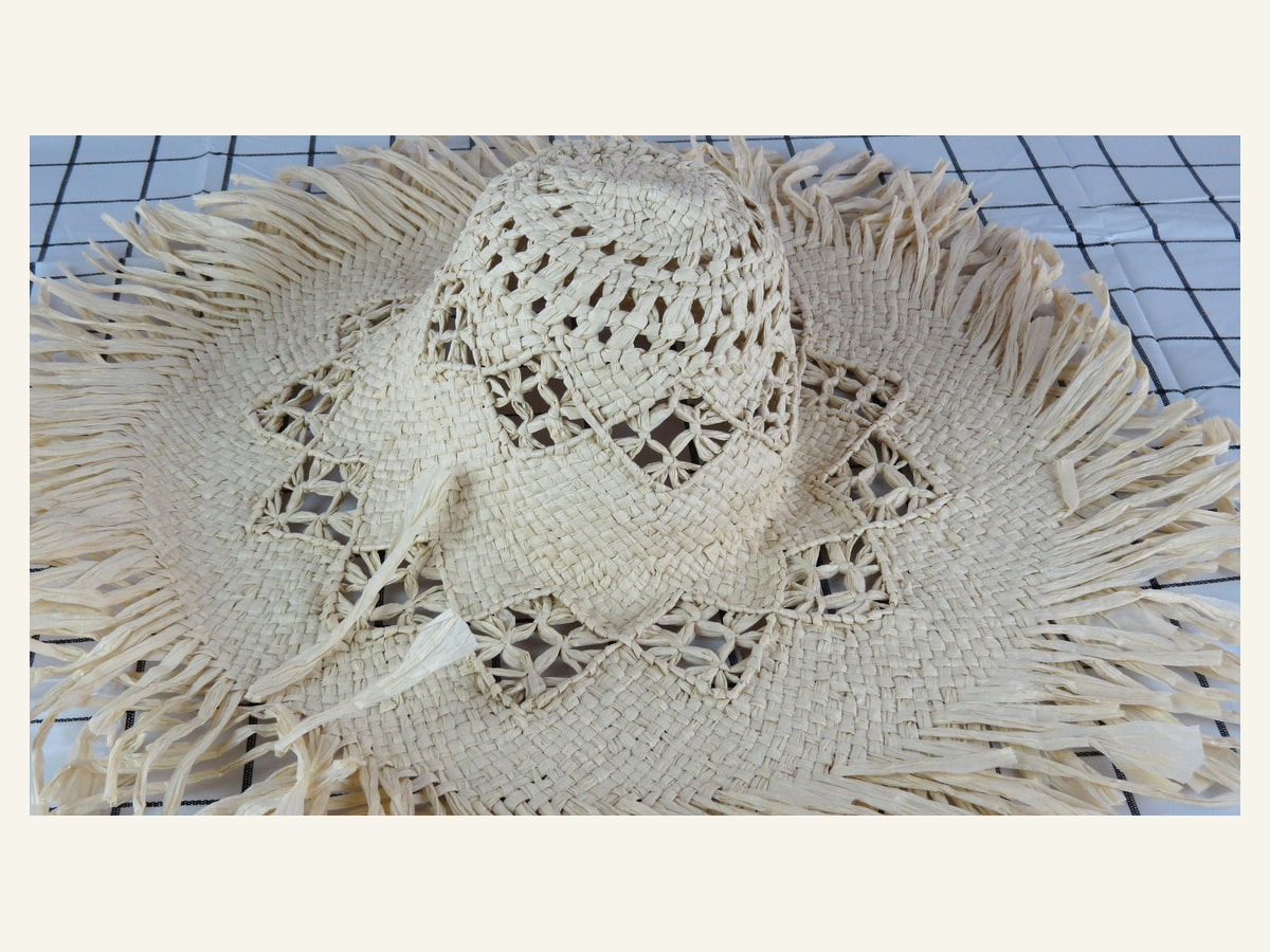 diamond window openwork 5BU paper hat body handwoven paper hat body P25 for wholesale production