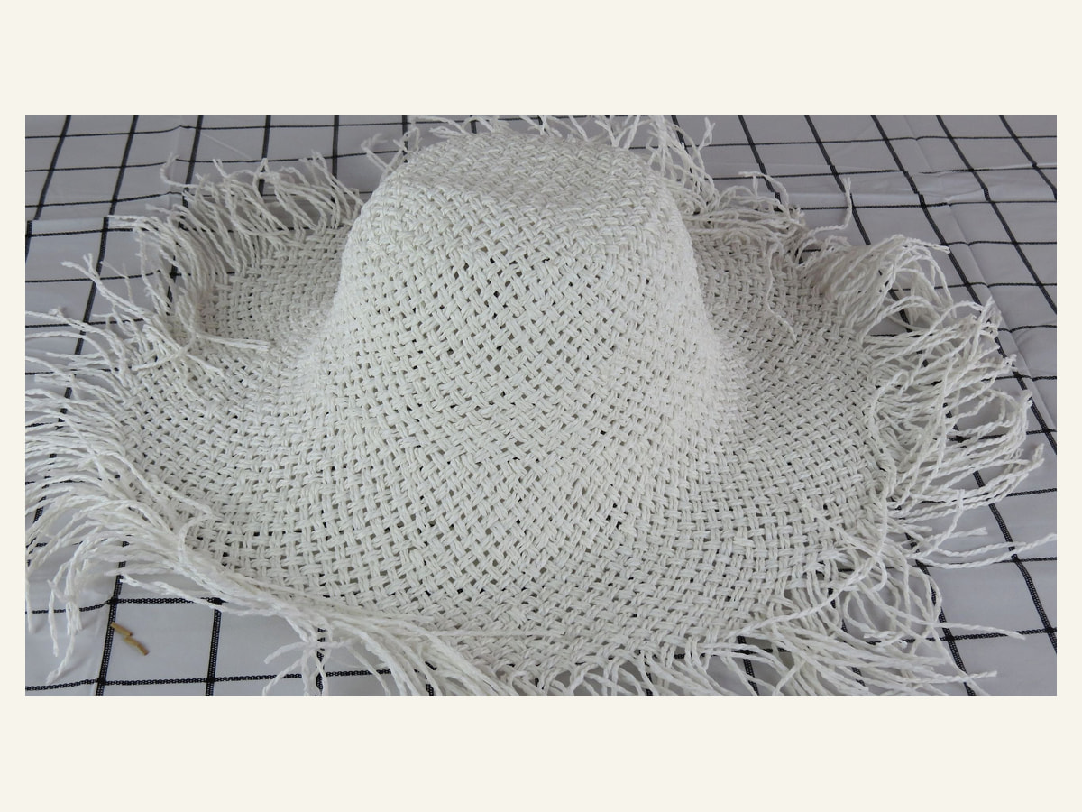 white net weave 3BU paper hat body handwoven paper hat body P34 for wholesale production