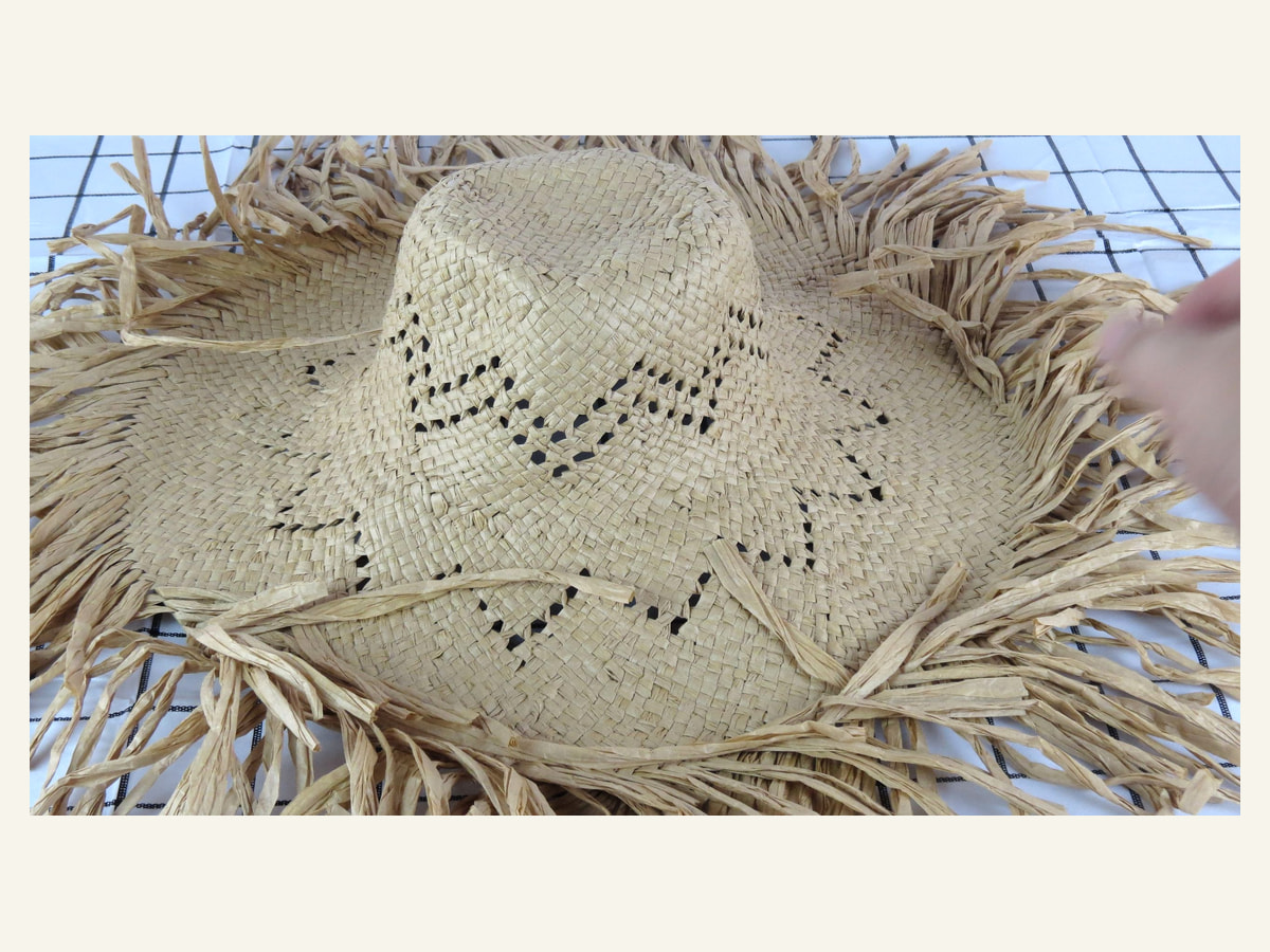 starburst openwork 3BU paper hat body handwoven paper hat body P44 for wholesale production