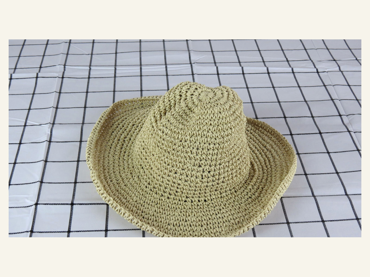chapeu cowboy de papel em croche, corpo de chapéu 5BU, corpo de chapéu de papel trançado P49 para producao no atacado